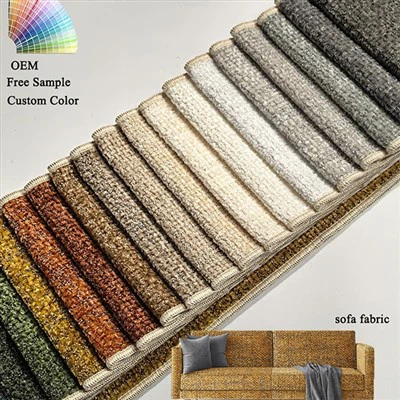 Sofá de tela de tapicería de chenilla